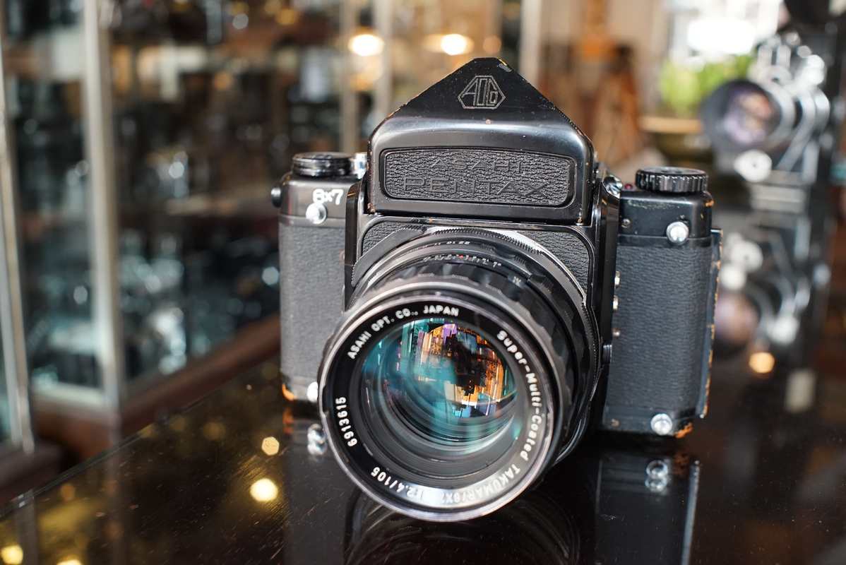 Pentax 6x7 MLU with 105mm F/2.4 Takumar, fully serviced