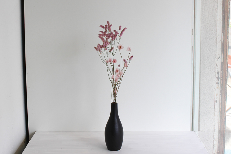 一輪挿しブラックL／フラワーベース ｜ 大阪**花屋フラワーパーティー