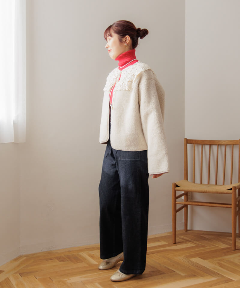 fluffy boa blouson～ﾌﾗｯﾌｨｰﾎﾞｱﾌﾞﾙｿﾞﾝ | flower／フラワー公式通販