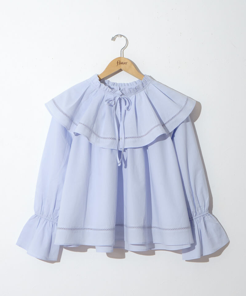 70%OFF】flare collar blouse～ﾌﾚｱｶﾗｰﾌﾞﾗｳｽ | flower／フラワー公式通販