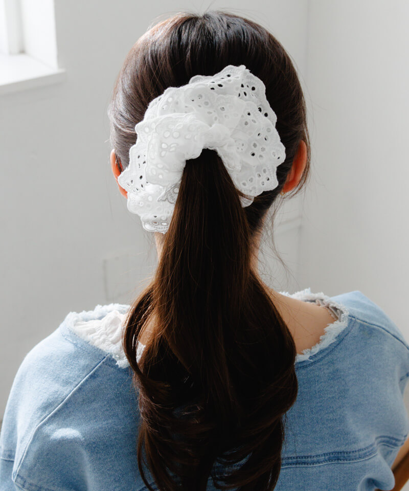 scallop lace chouchou～ｽｶﾗｯﾌﾟﾚｰｽｼｭｼｭ | flower／フラワー公式通販