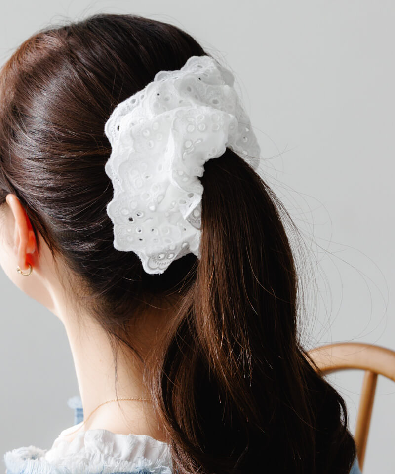 scallop lace chouchou～ｽｶﾗｯﾌﾟﾚｰｽｼｭｼｭ | flower／フラワー公式通販