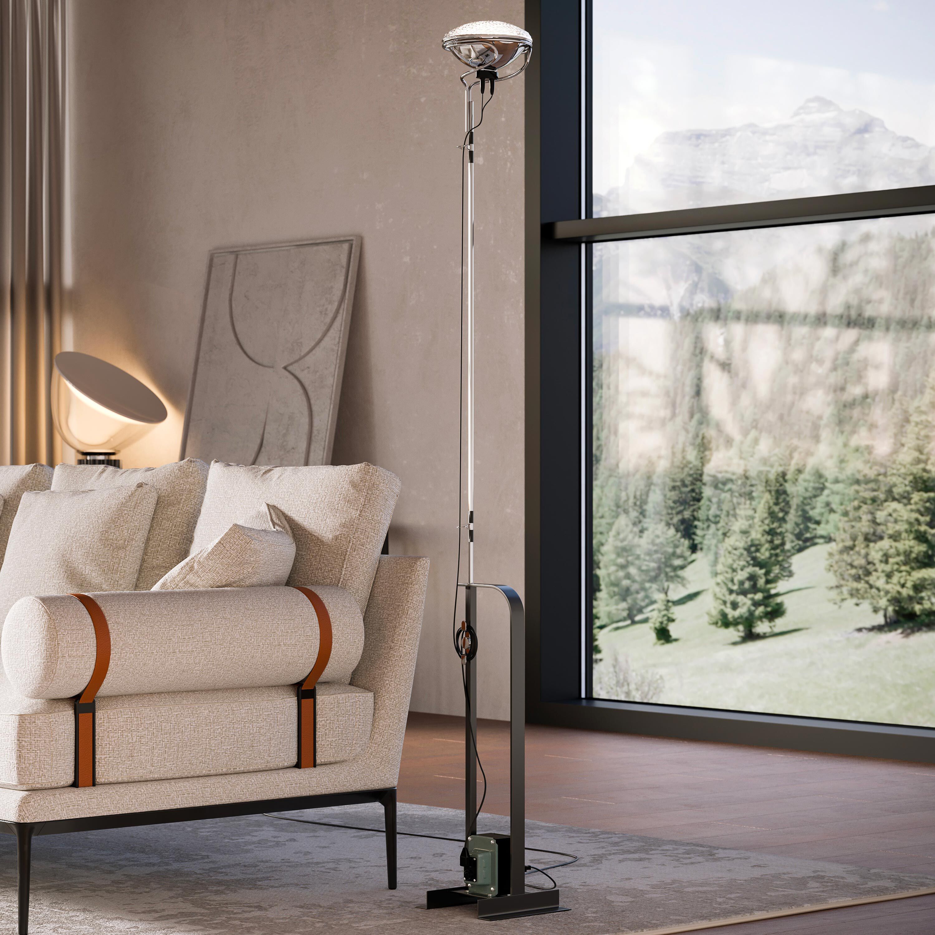 Toio Led Modern Floor Lamp by Achille and Pier Giacomo Castiglioni