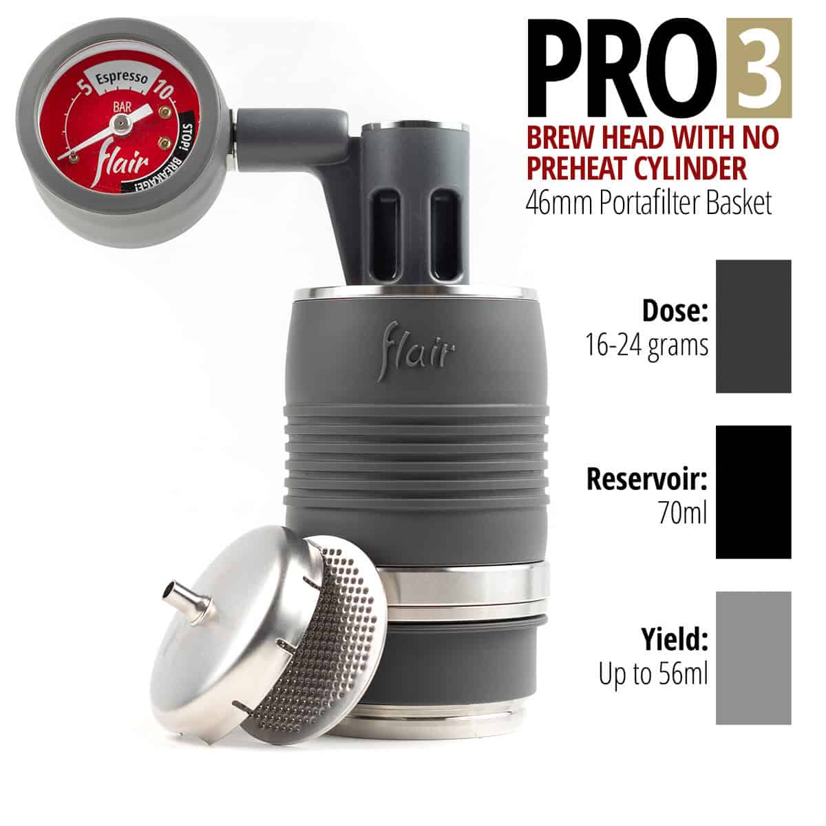 Flair PRO 3 | Manual Espresso Maker | Home Espresso