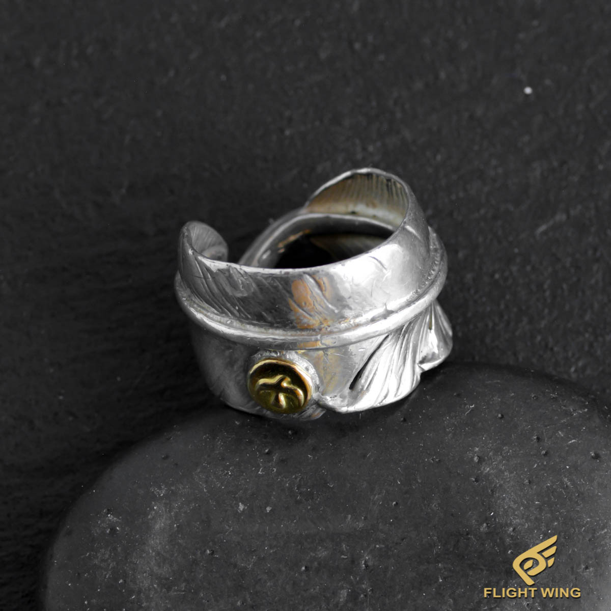 中古】メタル付きフェザーリング(16号) / Goro's ゴローズ