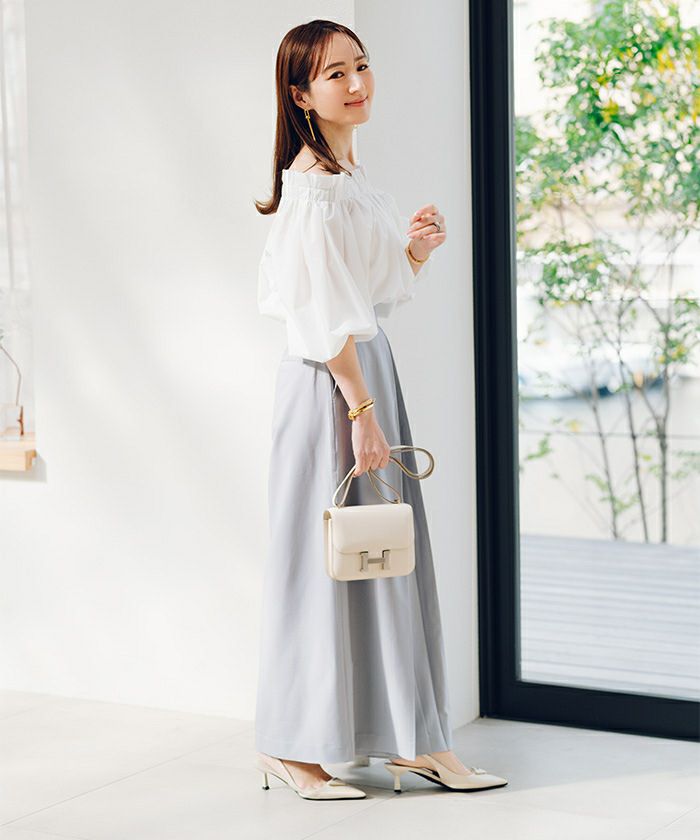 フリルオフショルダーボリュームブラウス | ur's（ユアーズ）