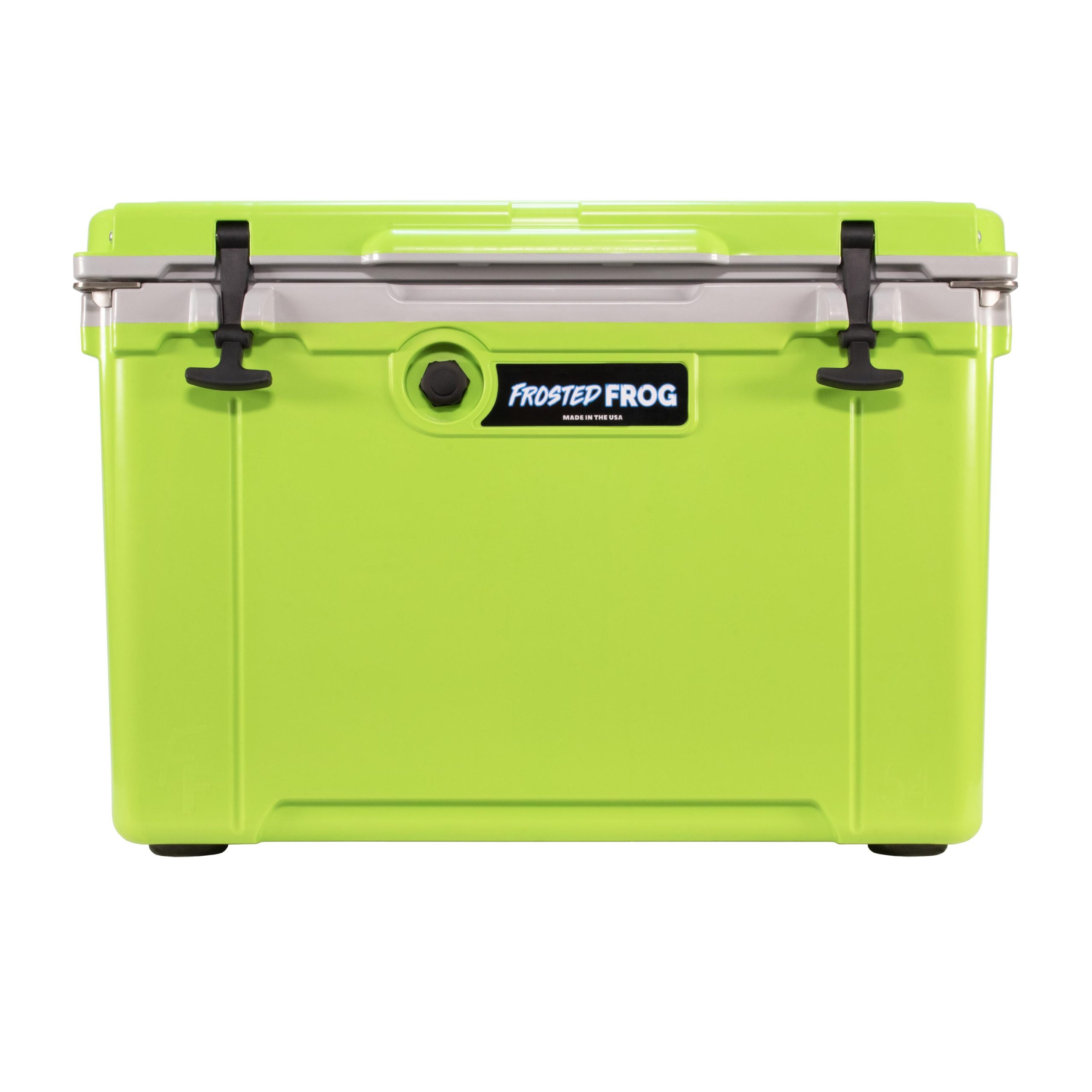 54QT USA Made Injection Molded Green and Black Hard Sided Cooler