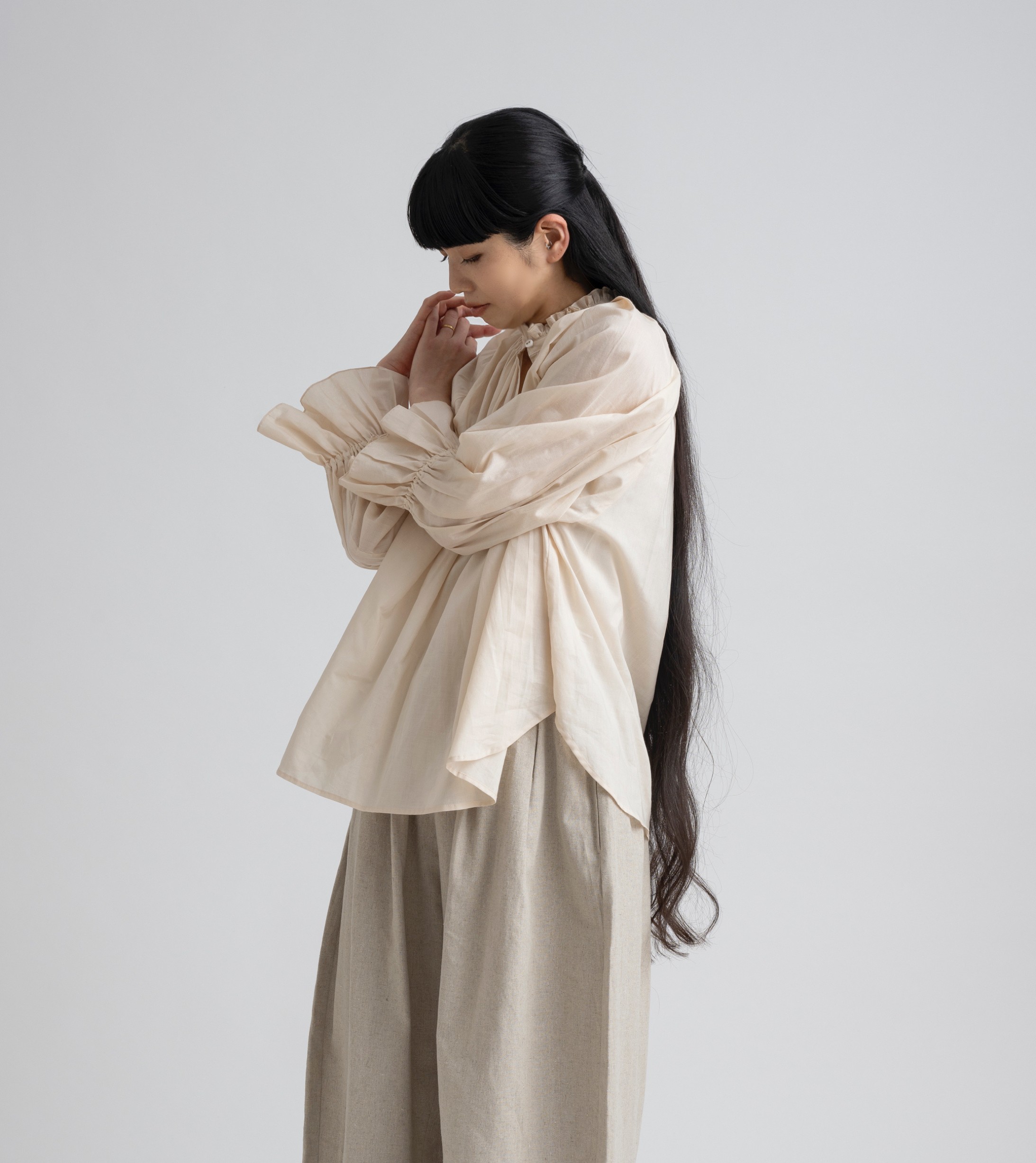 ギャザーラグランブラウス | FRANCESCA AMAM LABEL