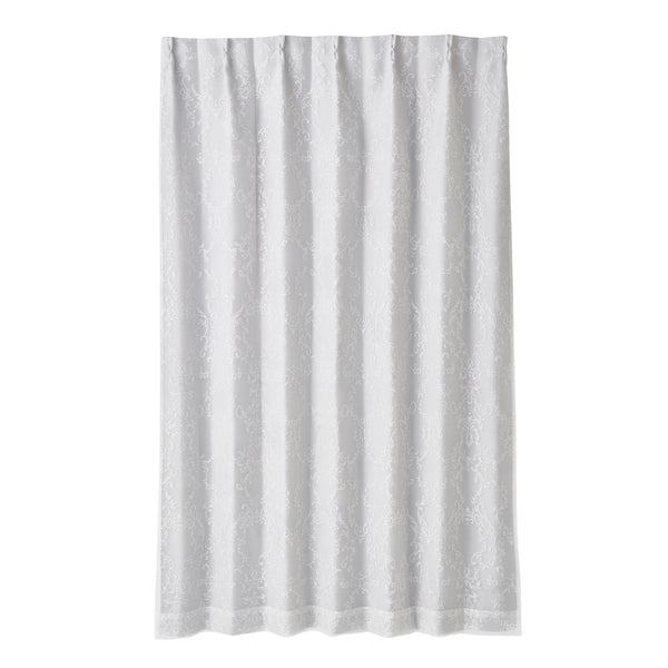 ブリス×ルシーラ ダブルカーテン H1350×W1000 ホワイト×ライトグレー