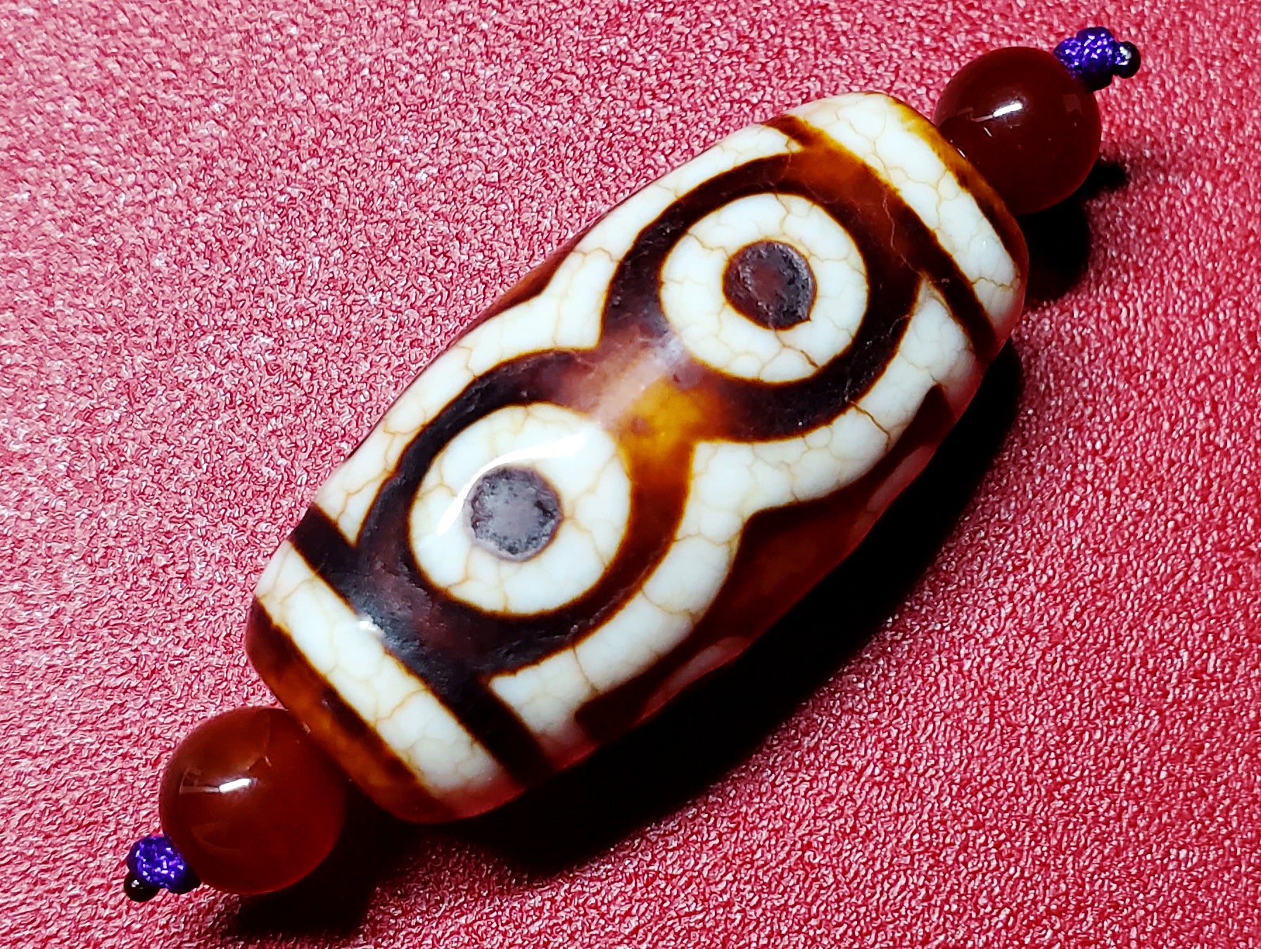 チベット 密教 □天珠 □ 風水 秘伝用品 九眼三眼 老天珠
