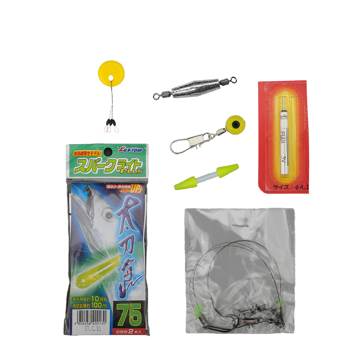 太刀魚仕掛けセット TYPE-N2 ~ N3 LG | 電気ウキ | 夜釣りライト | LED
