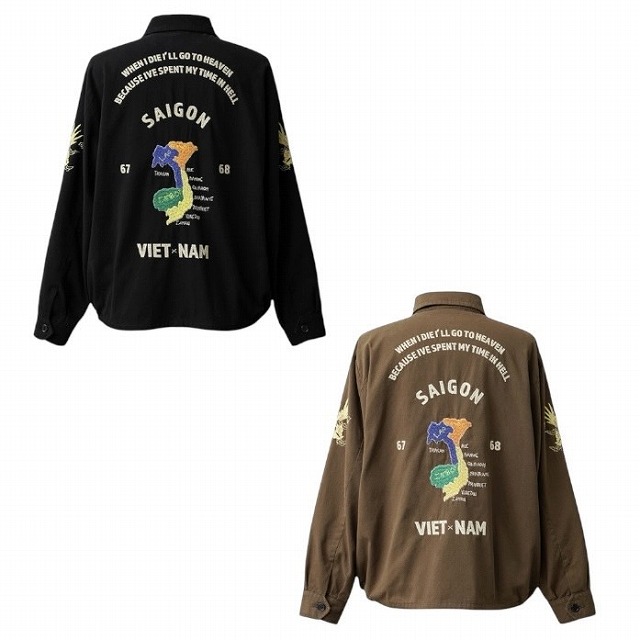 WAIPER [ワイパー] SOUVENIR VIETNAM JACKET (BLACK,BROWN) ベトナム