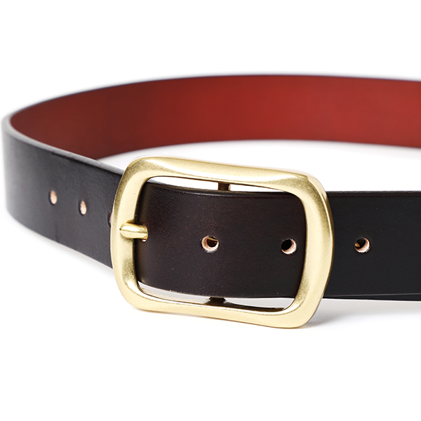 CHALLENGER [チャレンジャー] LOGO LEATHER BELT [BLACK] ロゴレザー