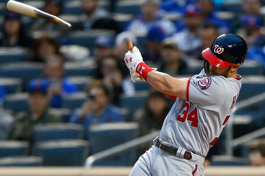 ハーパーが驚異のバット折り本塁打 解説唖然「冗談でしょ？ 冗談だよね