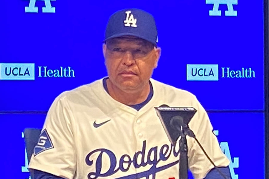 ロバーツ監督が6失点右腕に苦言「もっと上手に」 狙われた変化球