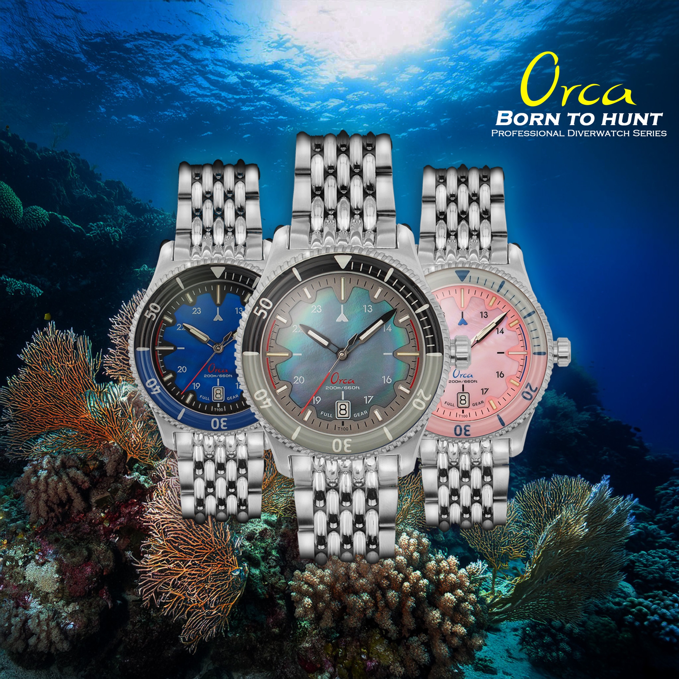 Orca Diver Watch | Tritium Watches | Customized Watch