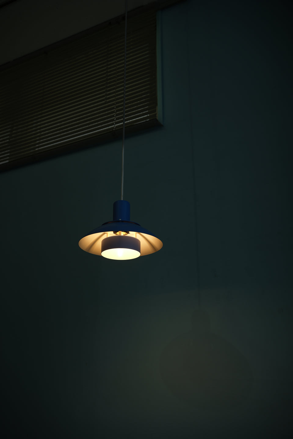 ホーン ペンダントライト ブルー デンマークヴィンテージ 照明 北欧