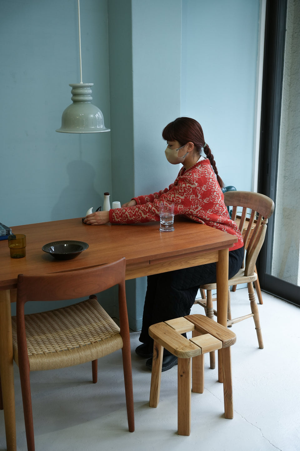 デンマークヴィンテージ エクステンション ダイニングテーブル 北欧