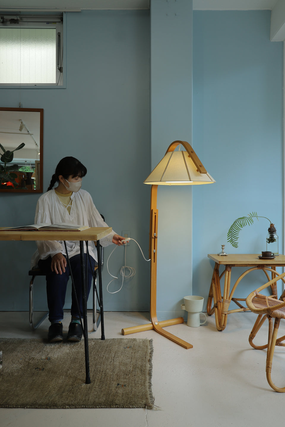 スウェーデンヴィンテージ アネタ フロアランプ 間接照明 北欧