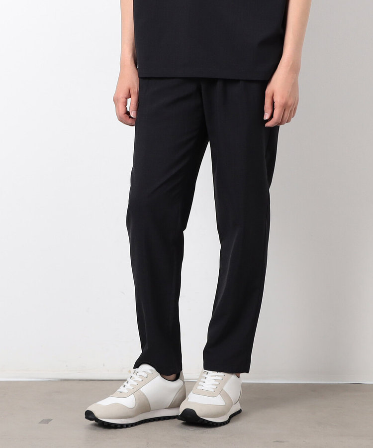 セットアップ対応】リネンライク ポリエステル テーパードパンツ（47