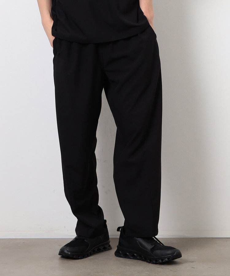 セットアップ対応】ライトウエイト ポリエステル ワイドバルーンパンツ