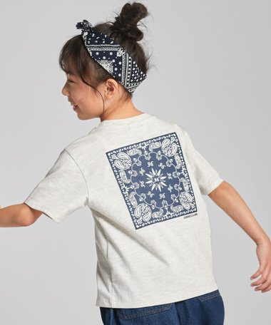 バンダナ柄プリント 半袖Tシャツ（98-49TG39-204）｜コムサイズム