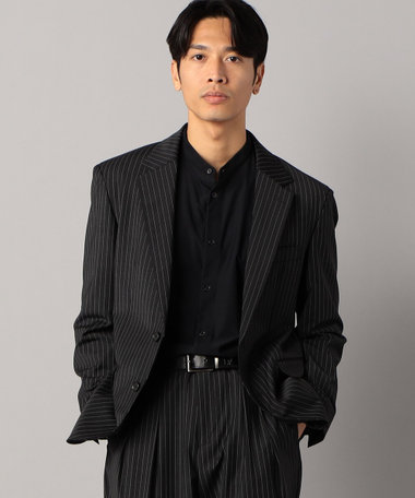 ブライトリーセットアップ】マニッシュストライプ 2WAYストレッチ