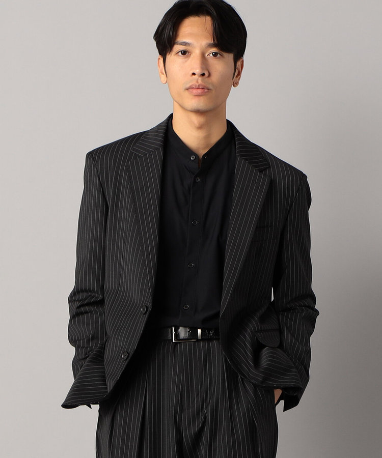 ブライトリーセットアップ】マニッシュストライプ 2WAYストレッチ