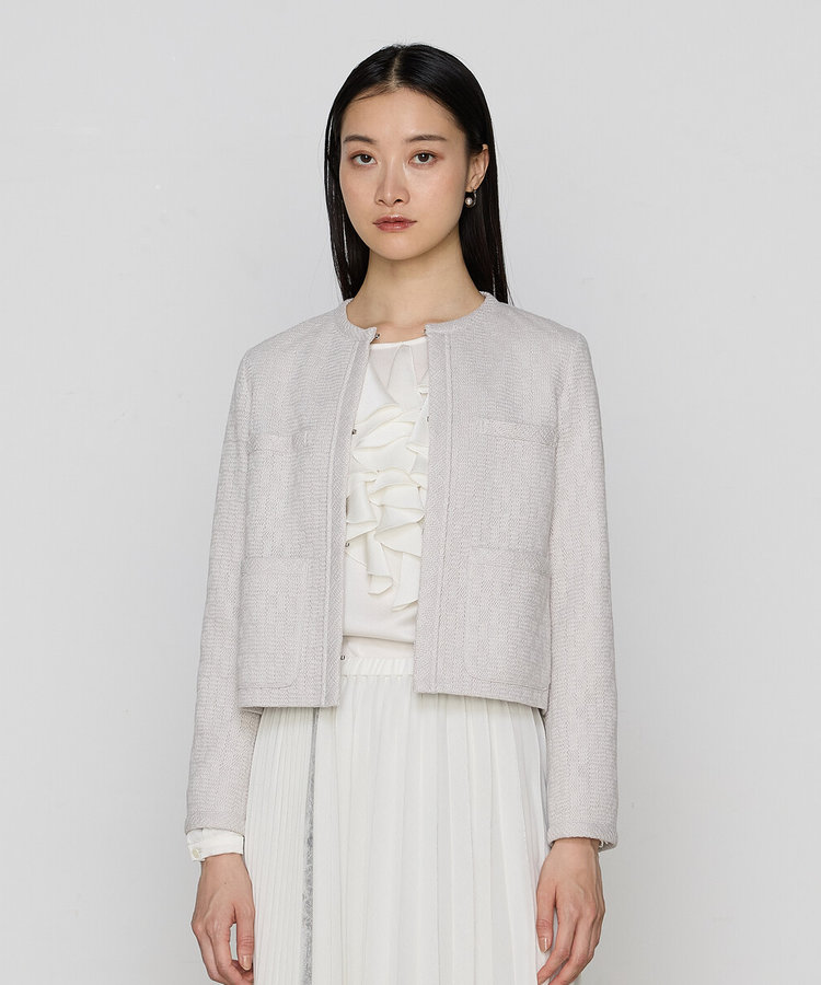 セットアップ対応】ダミエ ラッセルツイード ジャケット（01-02JK01