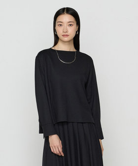 2WAY】ウールスムースジャージー リブ付きプルオーバー（01-07HK03-205