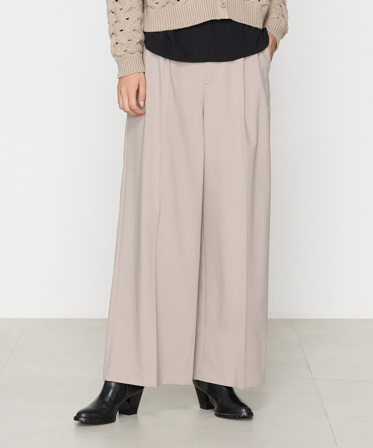 2WAYストレッチ ワイドパンツ（01-05PI04-204）｜K.T キヨコ タカセ