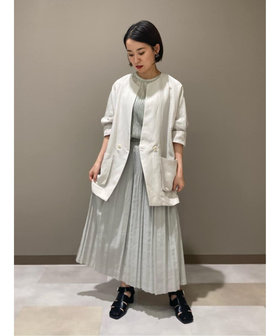 ラミーポリエステル プリーツスカート（01-22FG09-204）｜K.T キヨコ