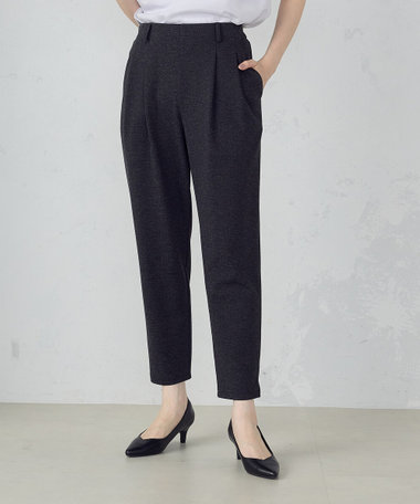 セットアップ対応／洗える】ジャージー テーパードパンツ（12-10PG10