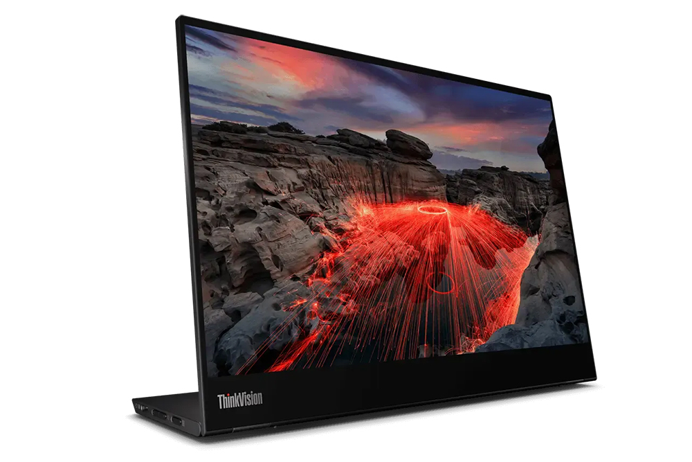 Lenovo、スタイラスペン付属の14型モバイル液晶モニター「ThinkVision