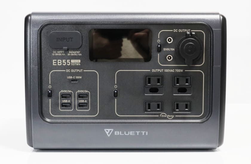 レビュー】BLUETTI EB55：高出力・高速充電に対応した、シンプル操作の