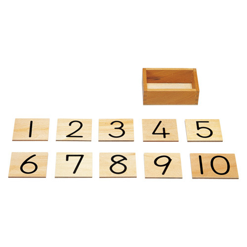 モンテッソーリ教具 算数教育|新算数棒用数字板（初級用）|学研の保育用品