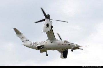 AW609 Aircraft 3 at Northeast Philadelphia Airport - Vertical
