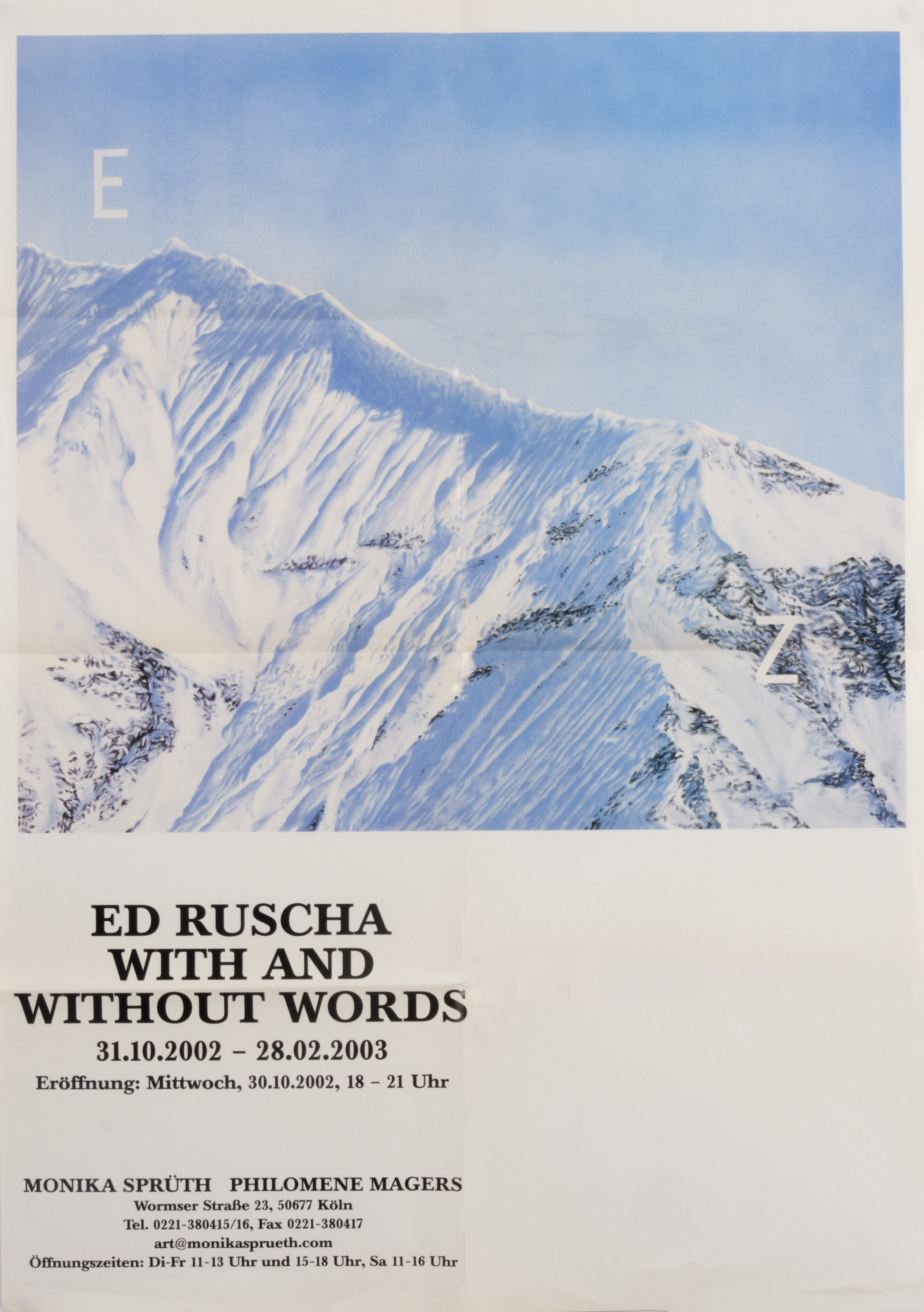 Gallery 98 | Ed Ruscha, With and Without Words, Monika Sprüth