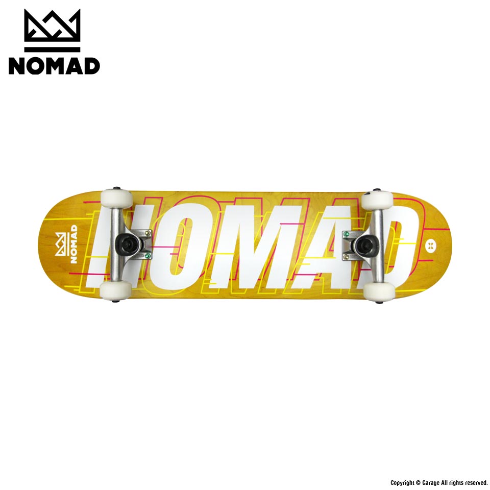 NOMAD GLITCH LIME 7.875 x 31.5 コンプリート スケートボード