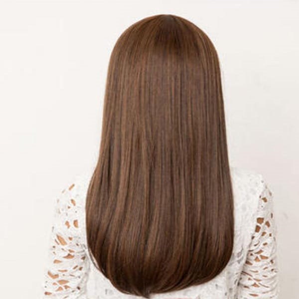 Qoo10] コスプレウィッグ ブラウンロングストレー