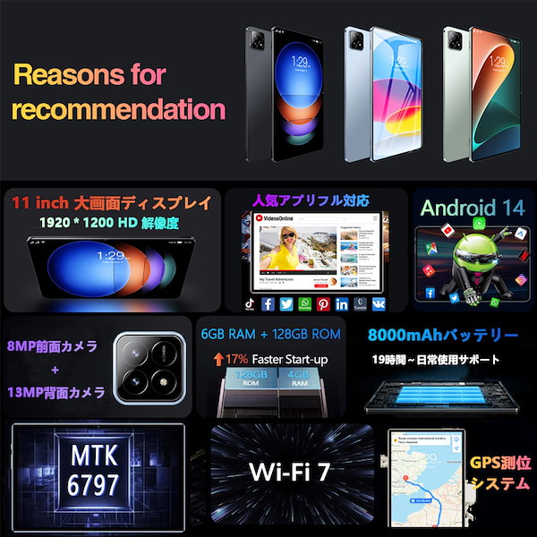 Qoo10] タブレットPC 本体 pad6SPro