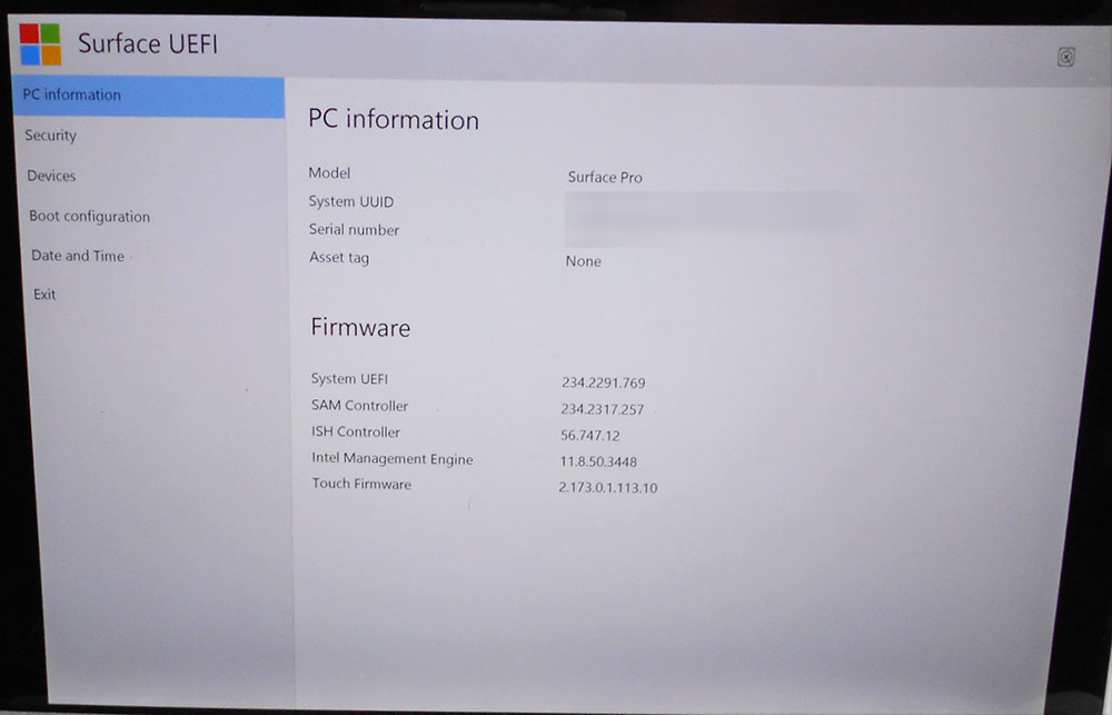 Surface pro 5 BIOS画面が表示されて起動しない | パソコンドック24