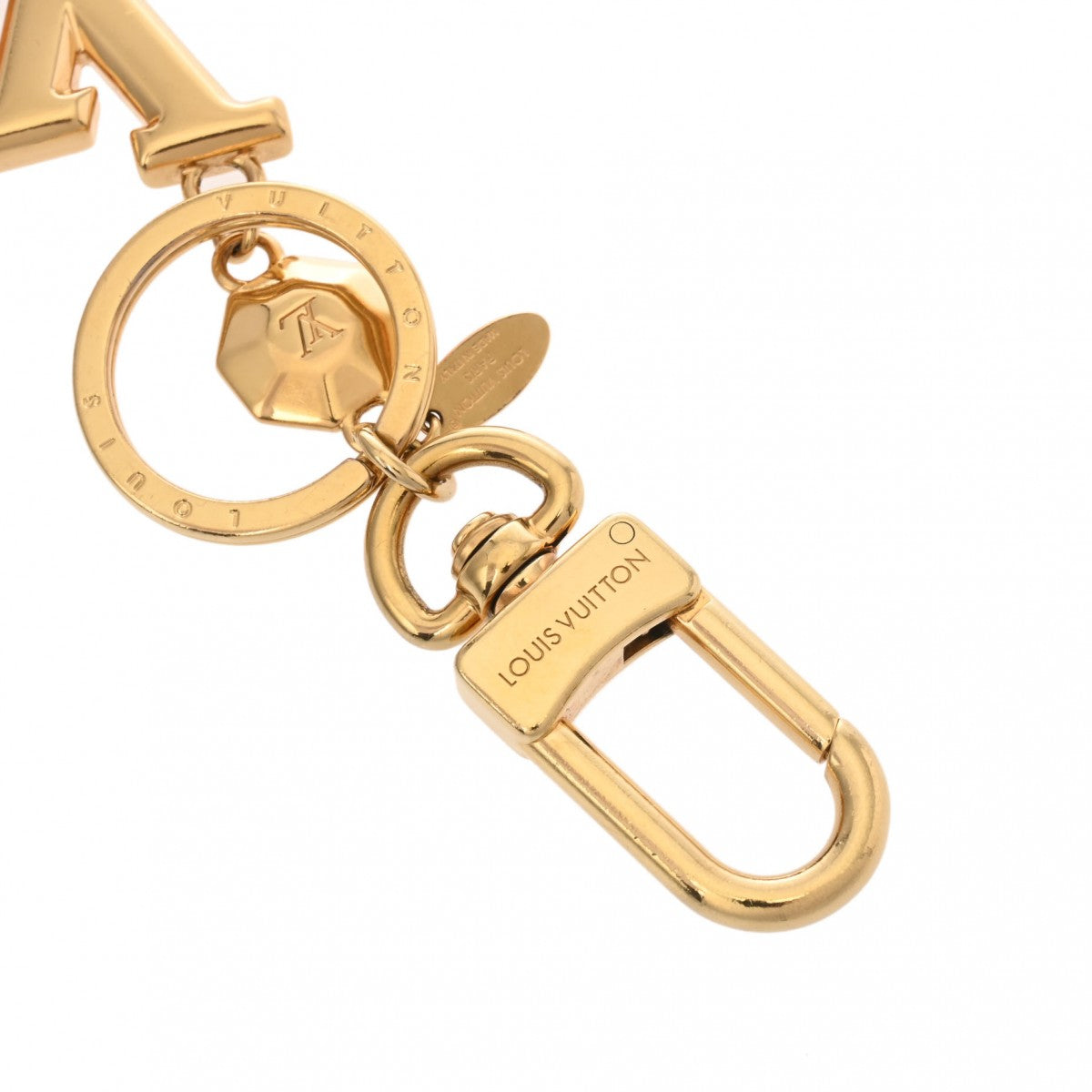 ルイヴィトンポルトクレ LV ファセット キーリング バッグチャーム