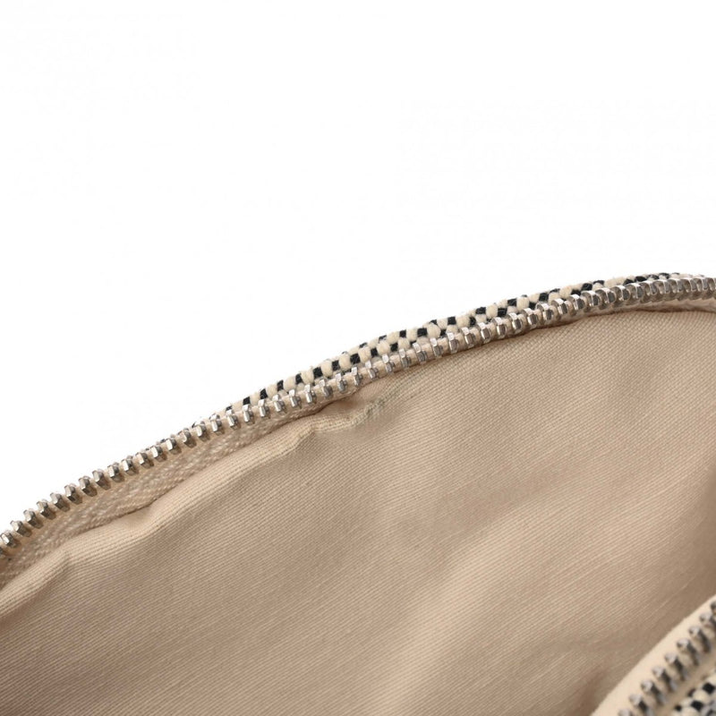 エルメス ポーチ MM 14142 グレー レディース キャンバス ポーチ