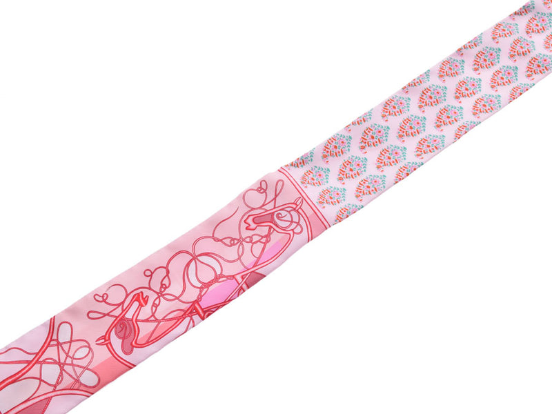 エルメス ツイリー ピンク レディース シルク100％ 未使用 美品 HERMES