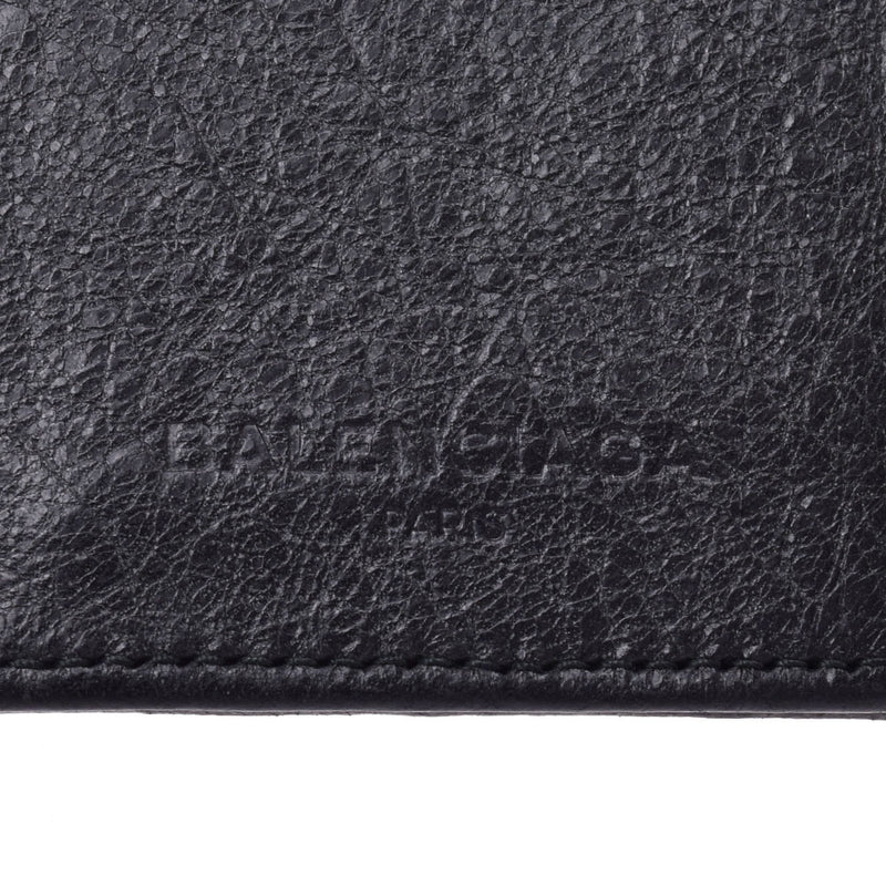 バレンシアガジャイアント パスケース 黒 ゴールド金具 ユニセックス