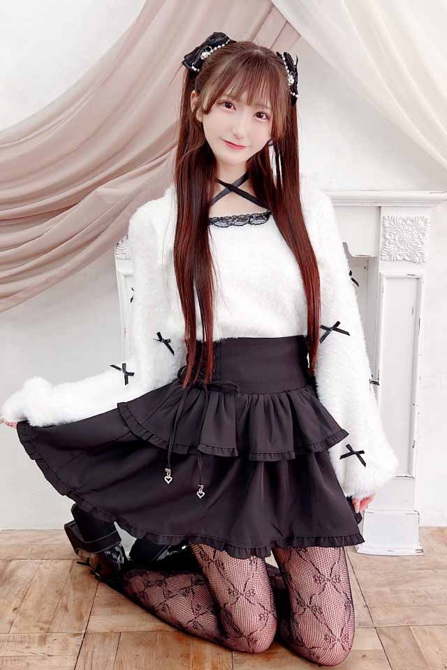 MA*RS】チビリボンケープ風ニット - ホワイト size-F | 地雷系・量産型