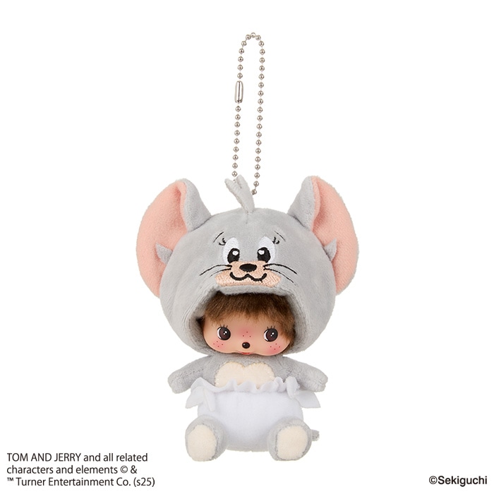 トムとジェリー×モンチッチ タフィーベビチッチ 顔でかSSキーチェーン