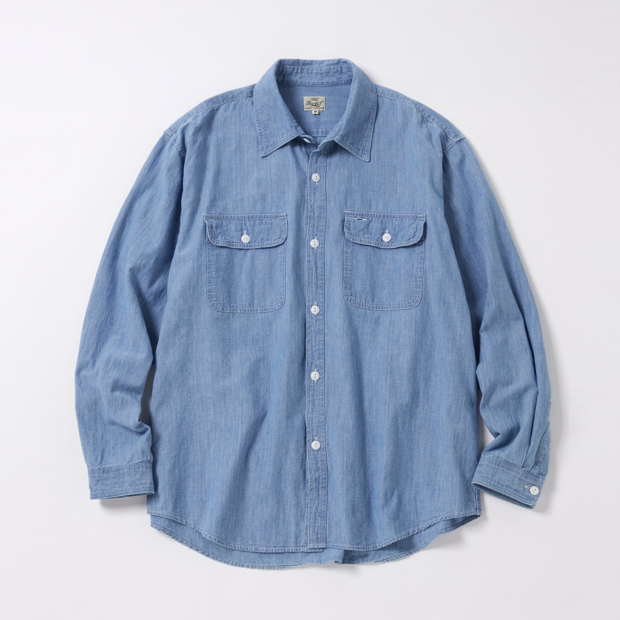 GL29189H / BLUE CHAMBRAY WORK SHIRT 