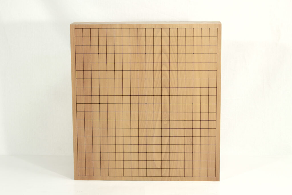 本桂｜碁盤30号脚付 3点セット｜本蛤碁石28号／栗碁笥